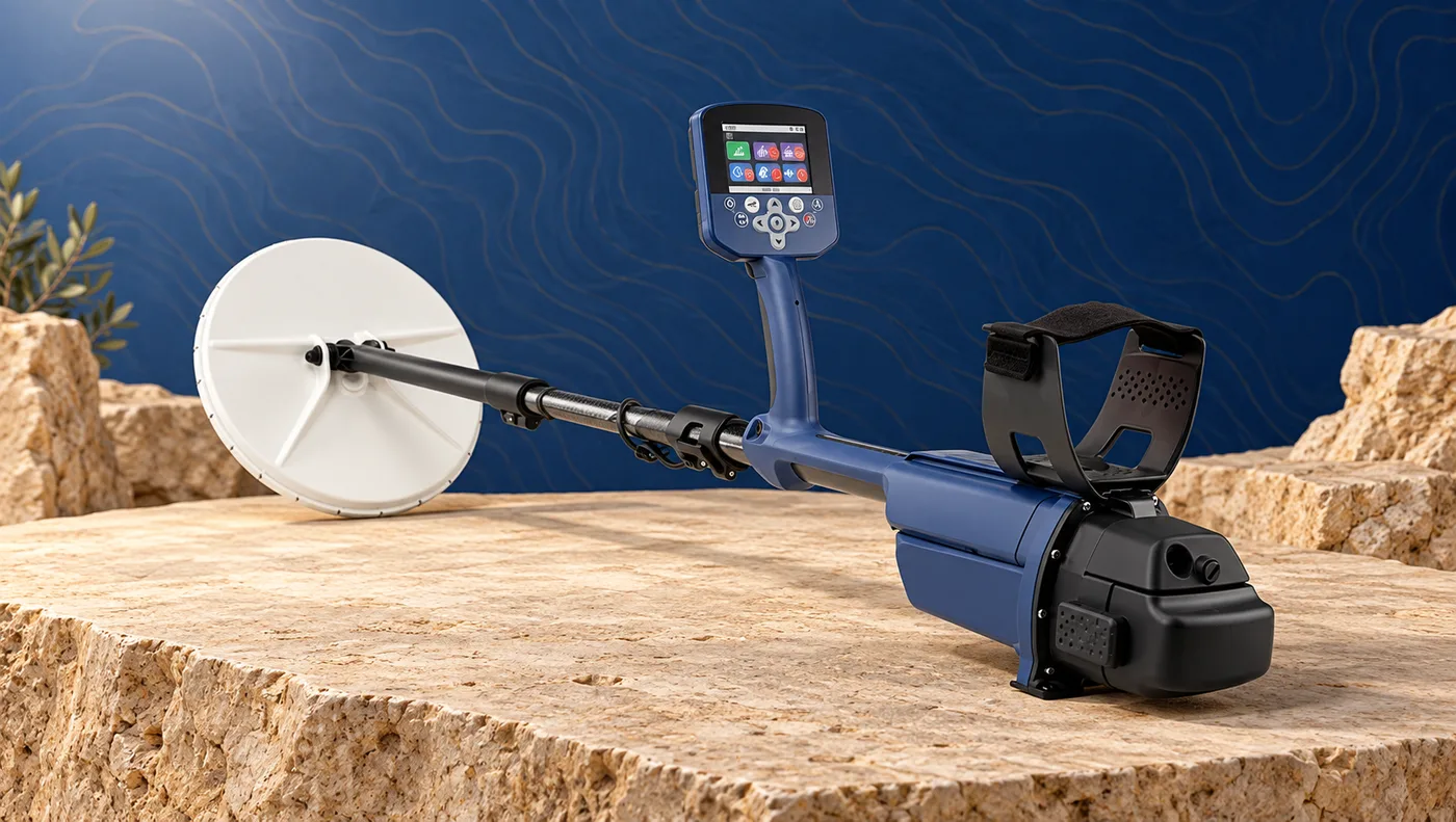 تصور فوتوغرافي أصلي كامل لجهاز Minelab GPZ 7000 لكشف الذهب والمعادن في الجزائر