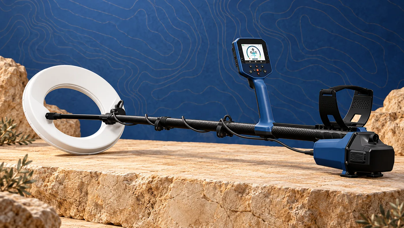 تصور فوتوغرافي أصلي كامل لجهاز Minelab GPZ 8000 لكشف الذهب والمعادن في الجزائر
